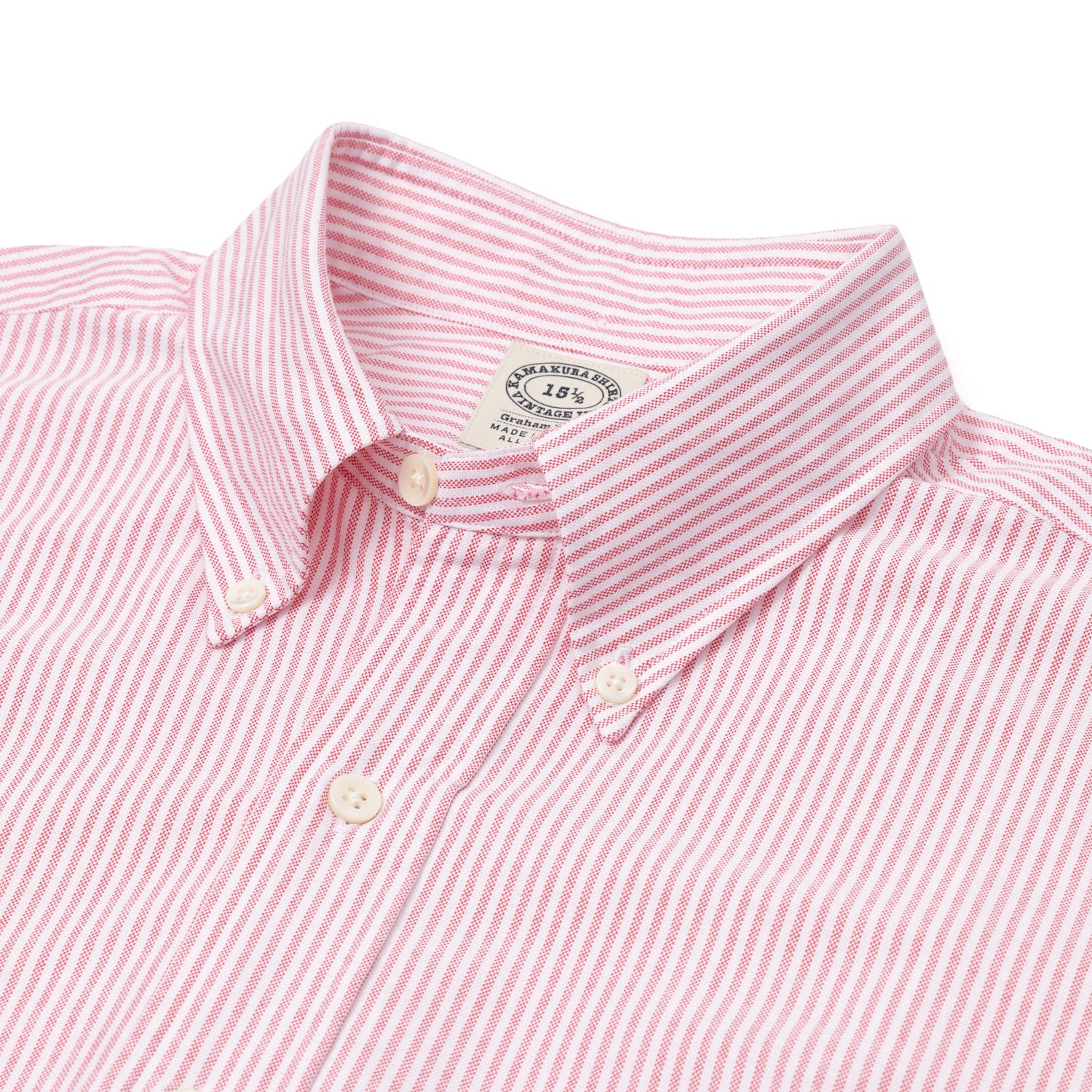 Kamakura x MJ: Shirt "Ivy Oxford Shirt" made from pure Cotton - Japanese Item